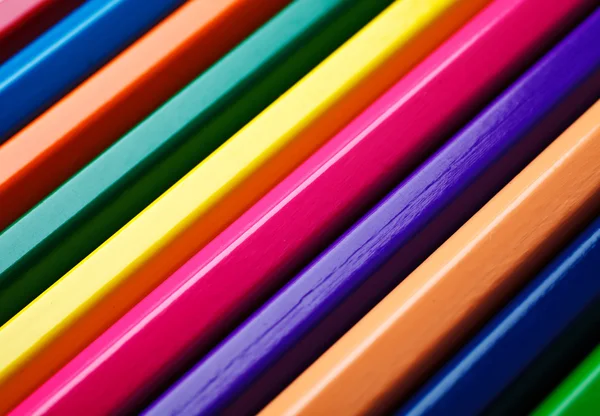 Fargede blyanter – stockfoto