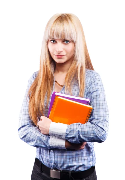 Schöne Studentin — Stockfoto