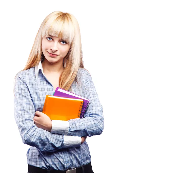 Schöne Studentin — Stockfoto