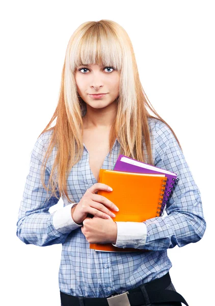 Schöne Studentin — Stockfoto