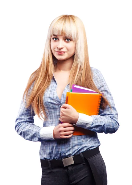 Schöne Studentin — Stockfoto