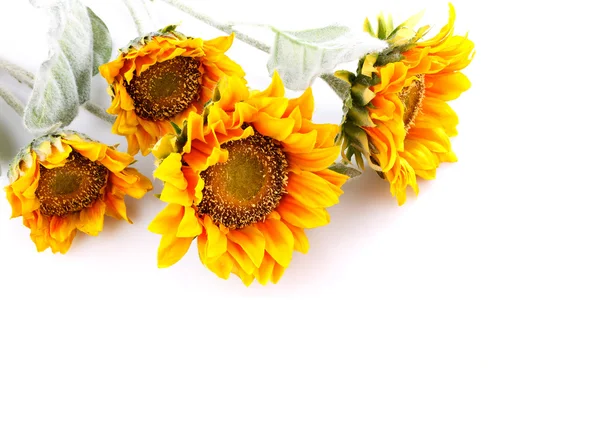 Artificial sunflowers — Stock Photo, Image