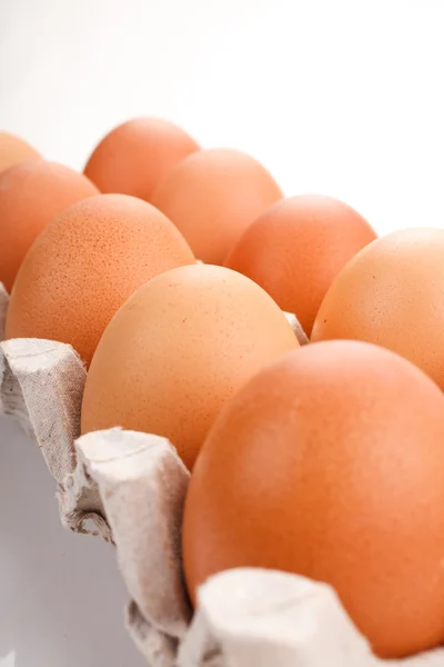 Яйця в мисці — стокове фото