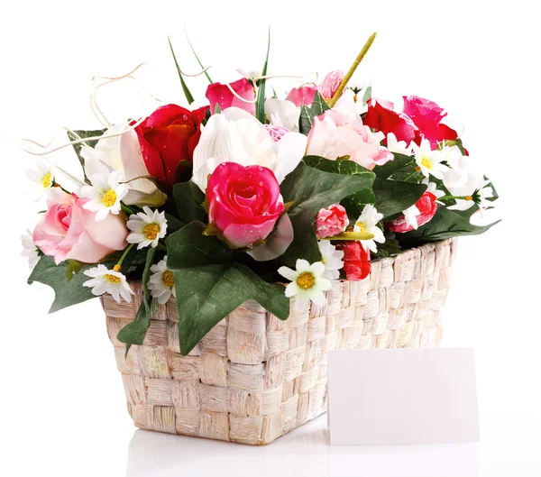 Artifical floral arrangement — Stock Photo, Image