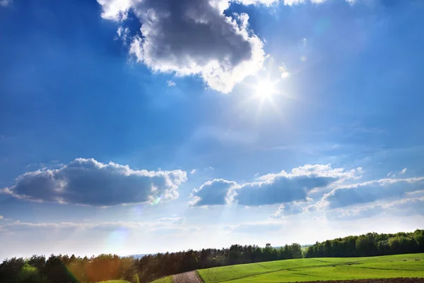 Paisaje del cielo azul — Foto de Stock