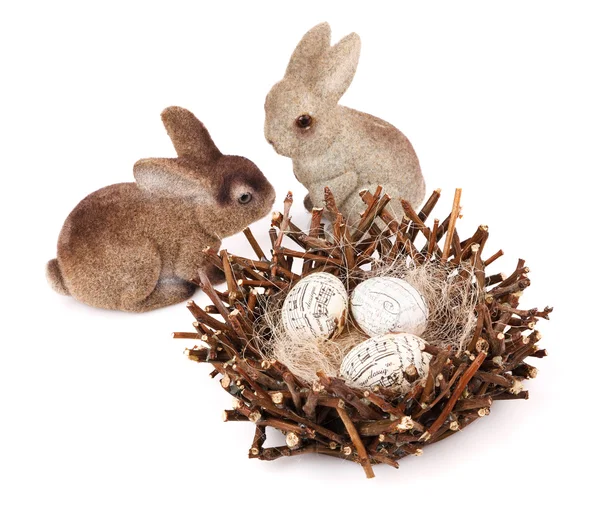 Paar van Pasen konijnen — Stockfoto