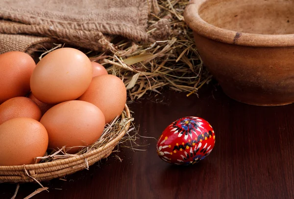 Ovos de Páscoa atr — Fotografia de Stock