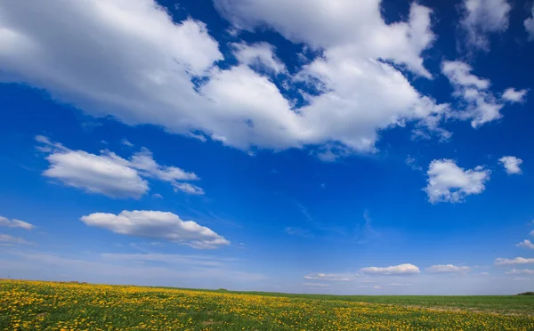 Schöne Landschaft mit blauem Himmel — Stockfoto
