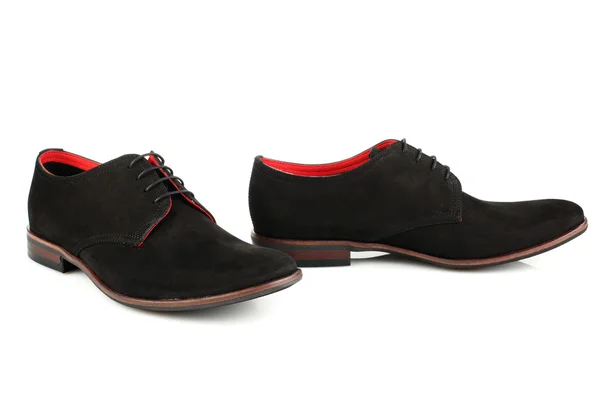 Svarta manliga skor — Stockfoto
