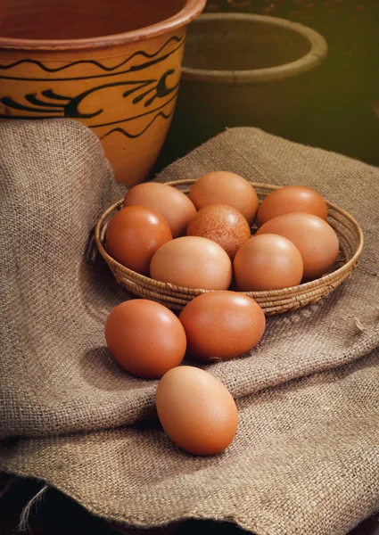 Ovos de Páscoa em casa — Fotografia de Stock