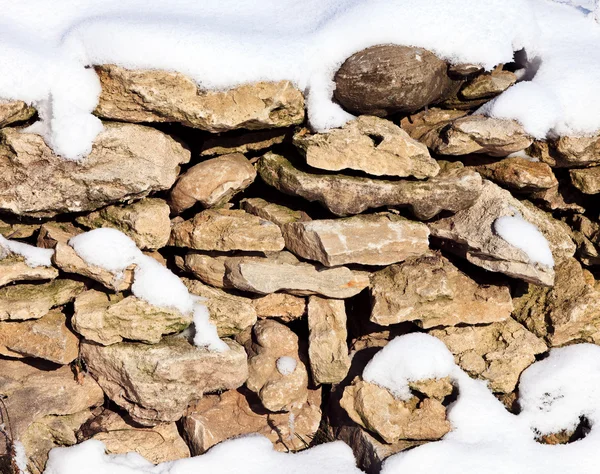 Snowy rocks — Stock Photo, Image