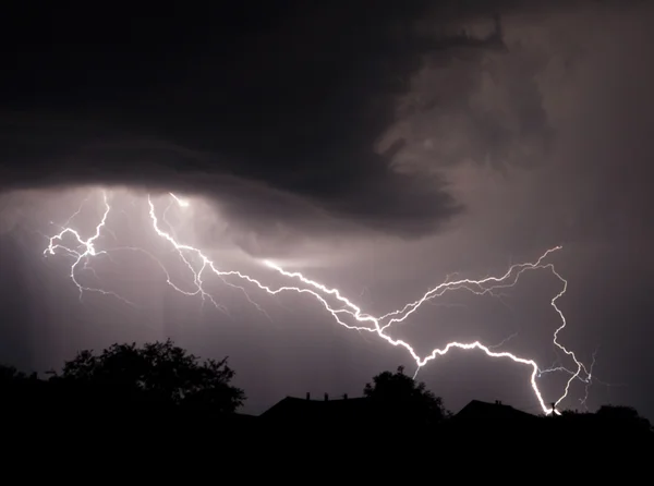 Blitz am Himmel — Stockfoto