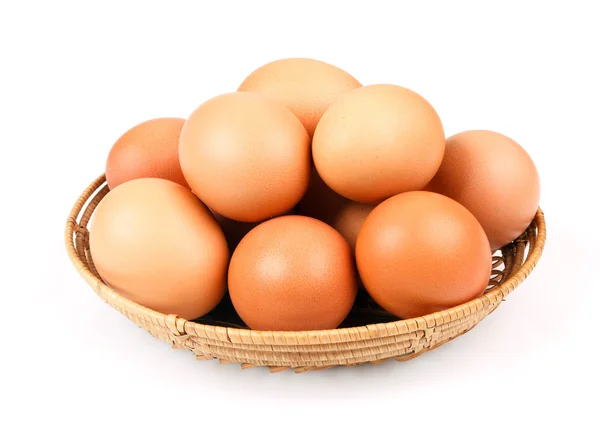 Yumurtalar kasede — Stok fotoğraf
