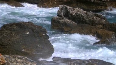 büyük kaba kıyı dalgalar slowmo
