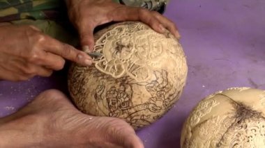 Hindistan cevizi hindu sembolü II da carve