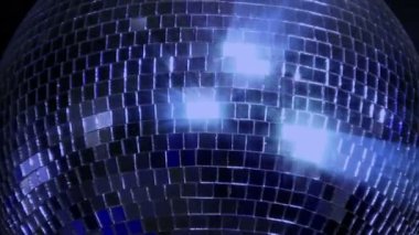 Mavi döngü disko ayna ball serisi - Merkezi glitter 10394