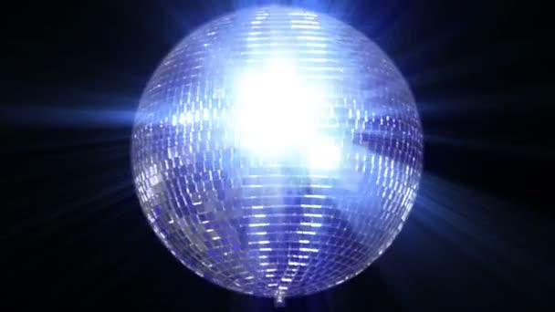 Disco zrcadlová koule centrum široké 10389 — Stock video