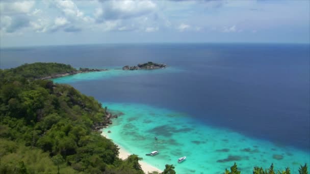 Similan-szigetek tökéletes strand, felső 10406 — Stock videók