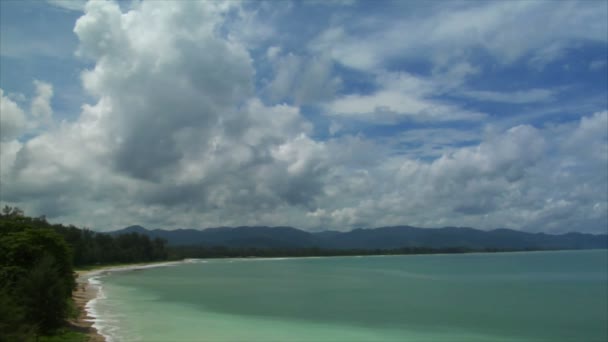 Таїланд пляж пан хмарно 10407 — стокове відео