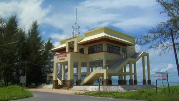 Tsunami Rescue House Thailand Motorbike 10417 Stock Video C Rwm