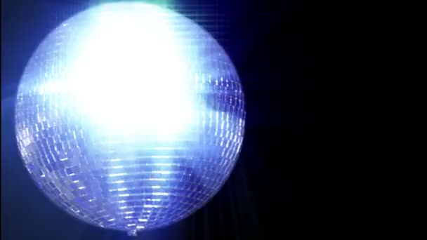 Disco zrcadlová koule levé široký okruh 10454 — Stock video