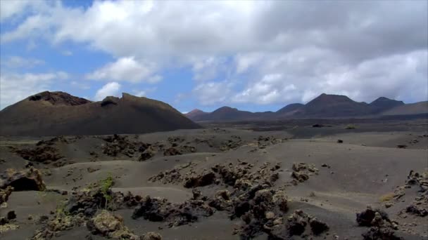 Nuvens sobre morto vulcano tempo lapso 10520 — Vídeo de Stock