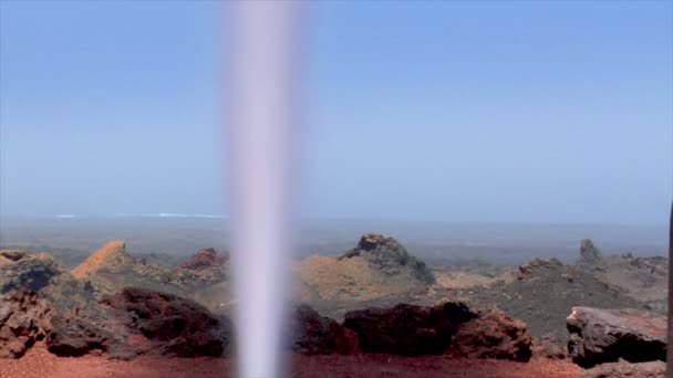 水汽火山爆发的火山口 10548 — 图库视频影像
