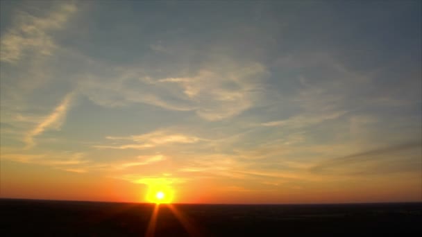 Sundown super wide time lapse 10692 — стоковое видео