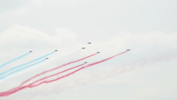 Patrouille France formation roll 10961 — Stock Video