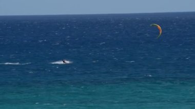 kitesurfer yüksek hızlı fuerteventura beach 11210