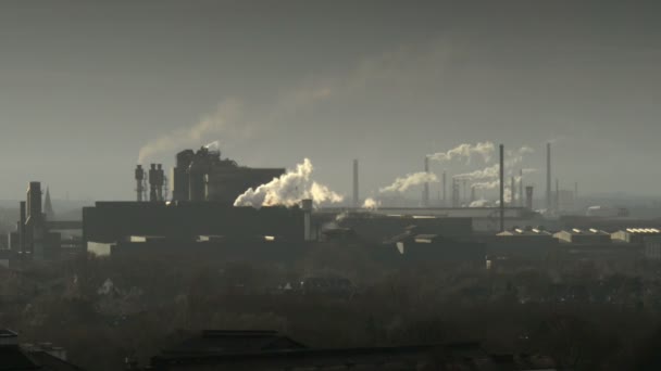 Factory pollution coal scuttle 11263 — Stock Video