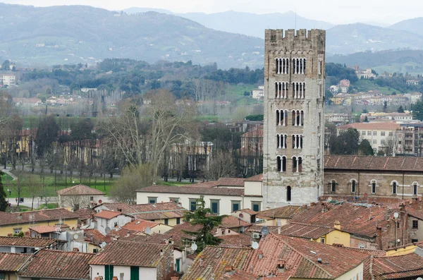 lucca - İtalya aereal manzarası