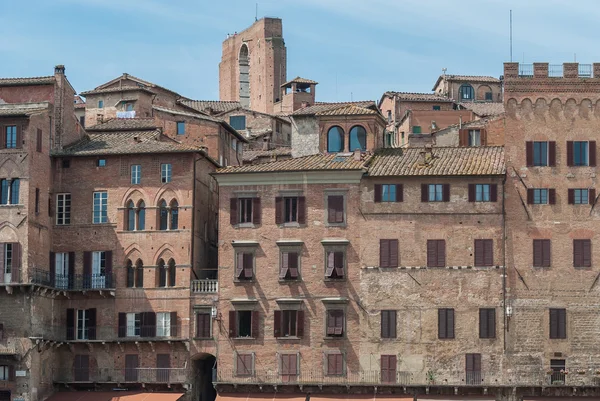 Siena van uitzicht vanaf mangia de toren — Stockfoto