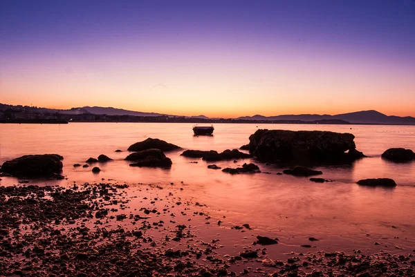 Sahilde gün batımı