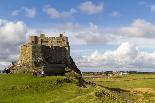 Lindisfarn zamek, holy island — Zdjęcie stockowe