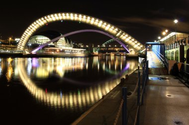 Millenium bridge, newcastle quayside clipart