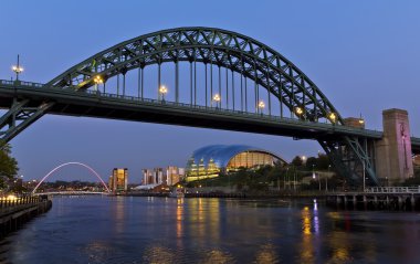 Newcastle Bridge and Quayside clipart