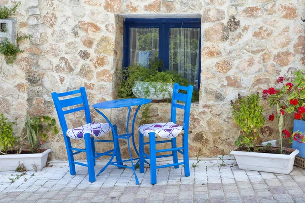 Griekse taverna Stockfoto