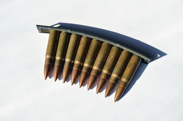 Machine gun bullets — Stock Photo, Image