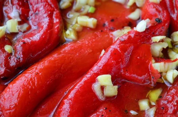 Red pepper salade — Stockfoto