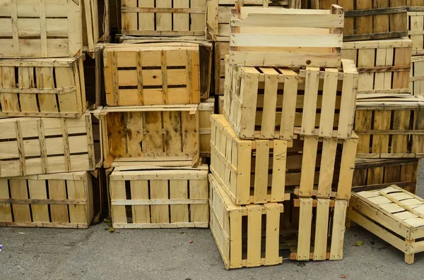 Wooden crates — Stock Photo, Image