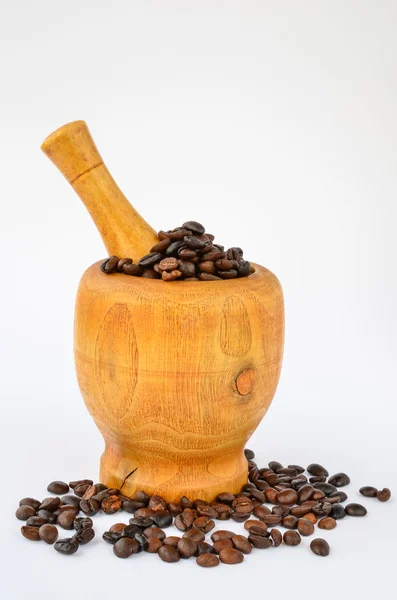 Mozsárban kávé — Stock Fotó