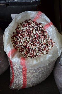 Pinto fasulye bir çanta içinde