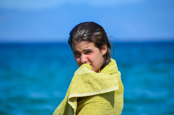 Nach dem Schwimmen — Stockfoto