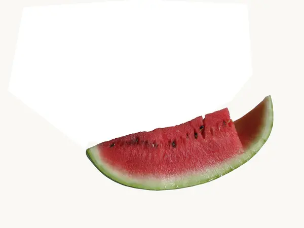 Érett görögdinnye gyümölcs szelet — Stock Fotó