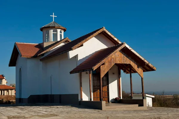 Vista Recém Construído Mosteiro Katina Quarenta Santos Mártires Construído Sobre — Fotografia de Stock