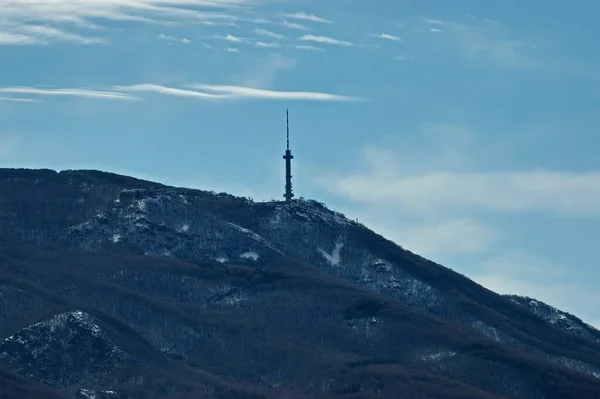 Winter View Kopitoto Area Vitosha Mountain Tower Outskirts Sofia Bulgaria — Zdjęcie stockowe