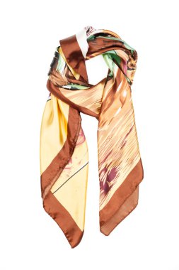 eşarp çizgili, gri, beyaz bir arka plan üzerinde izole