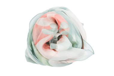 mavi ve beyaz İpek eşarp ilişkili gül ışık