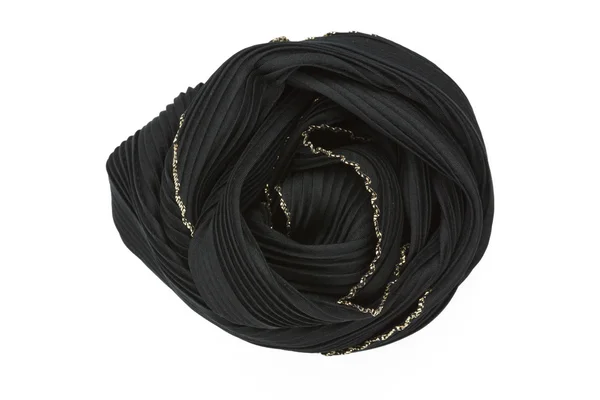 A black silk scarf associated rose — Stock Photo, Image